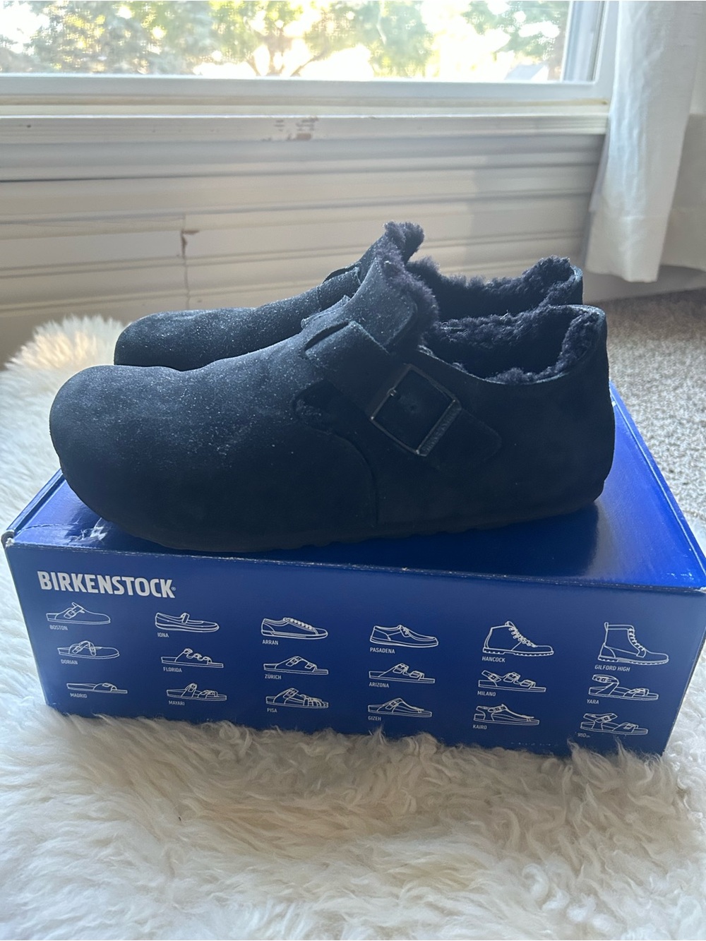 Birkenstock Women’s Black Shearling Lined Clog